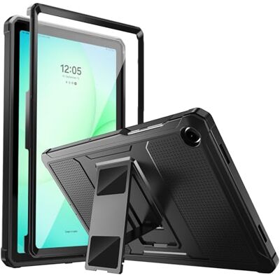 MoKo Schokbestendig hoesje geschikt voor Samsung Galaxy Tab A11+ Plus/ A9+ 11 inch, zwart Full Body Rugged Stand Back Cover with Built-in Screen Protector for Galaxy Tab A11+/ A9 Plus Tablet MoKo Schokbestendig hoesje geschikt voor Samsung Galaxy Tab A11+ Plus/ A9+ 11 inch, zwart Full Body Rugged Stand Back Cover with Built-in Screen Protector for Galaxy Tab A11+/ A9 Plus Tablet