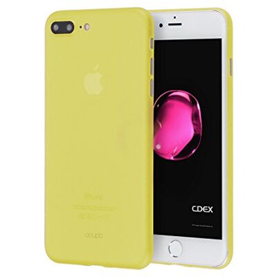 doupi UltraSlim beschermhoes compatibel met iPhone 8 Plus / 7 Plus (5,5 inch), dun, mat, ultradun en ultralicht, bumper cover, geel doupi UltraSlim beschermhoes compatibel met iPhone 8 Plus / 7 Plus (5,5 inch), dun, mat, ultradun en ultralicht, bumper cover, geel