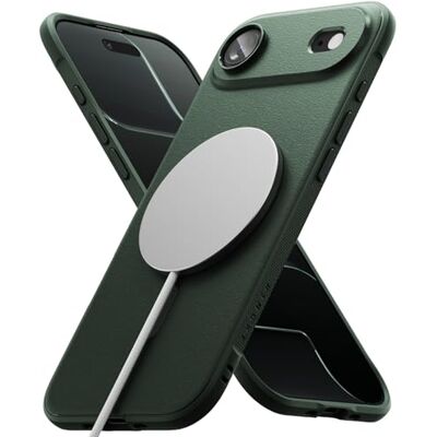 Ringke iPhone Air Case Hoesje Onyx Magnetisch Donkergroen Schokbestendig, magnetisch, ultradun, flexibele achterkant, zachte bumper, schokbestendig, absorberend, antislip Ringke iPhone Air Case Hoesje Onyx Magnetisch Donkergroen Schokbestendig, magnetisch, ultradun, flexibele achterkant, zachte bumper, schokbestendig, absorberend, antislip