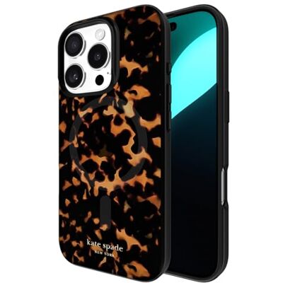 Kate Spade New York iPhone 16 Pro hoesje schildpad Kate Spade New York iPhone 16 Pro hoesje schildpad