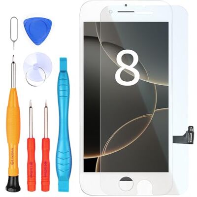 LL TRADER Display voor iPhone 8, 4,7 inch LCD vervanging en kits (wit) LL TRADER Display voor iPhone 8, 4,7 inch LCD vervanging en kits (wit)