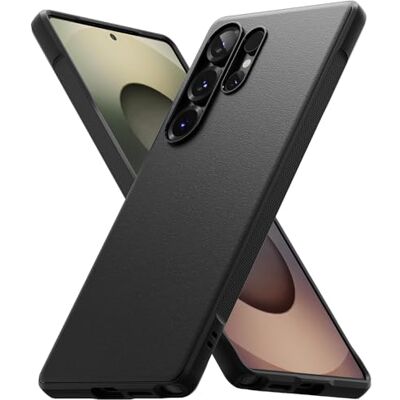 Ringke Hoesje voor Samsung Galaxy S25 Ultra Case Onyx Zwart Schokabsorberende bescherming, ultradun, flexibele achterkant, zachte bumper, antislip, krasbestendig, anti-vergeling Ringke Hoesje voor Samsung Galaxy S25 Ultra Case Onyx Zwart Schokabsorberende bescherming, ultradun, flexibele achterkant, zachte bumper, antislip, krasbestendig, anti-vergeling