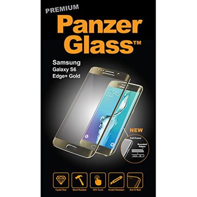 Panzer Glass PanzerGlass Samsung Galaxy S6 Edge Plus Beschermfolie, krasbestendig, vloeistofbestendig, glazen beschermfolie met frontplaat voor Samsung Galaxy S6 Edge Plus Gold Panzer Glass PanzerGlass Samsung Galaxy S6 Edge Plus Beschermfolie, krasbestendig, vloeistofbestendig, glazen beschermfolie met frontplaat voor Samsung Galaxy S6 Edge Plus Gold