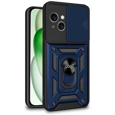 Cool hoesje voor iPhone 15 Plus Hard Ring Marineblauw Cool hoesje voor iPhone 15 Plus Hard Ring Marineblauw