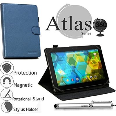 Navitech Beschermhoes van blauw leer met houder voor ACEPAD A96 10 inch (9,6 inch) Navitech Beschermhoes van blauw leer met houder voor ACEPAD A96 10 inch (9,6 inch)