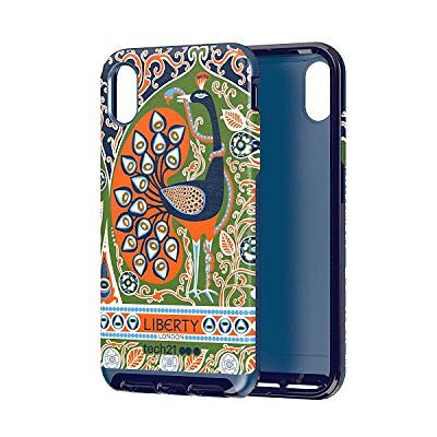 tech21 Evo Luxe Liberty Francis beschermhoes voor Apple iPhone Xs Max, blauw / oranje tech21 Evo Luxe Liberty Francis beschermhoes voor Apple iPhone Xs Max, blauw / oranje