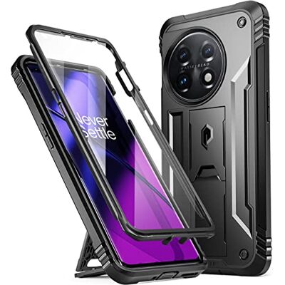 Poetic Revolution Hoesje compatibel met OnePlus 11 5G 6,7 inch (2023 versie), robuuste en schokbestendige volledige beschermhoes met standaard en geïntegreerde displaybescherming, zwart Poetic Revolution Hoesje compatibel met OnePlus 11 5G 6,7 inch (2023 versie), robuuste en schokbestendige volledige beschermhoes met standaard en geïntegreerde displaybescherming, zwart