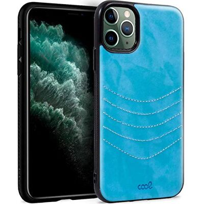 Cool beschermhoes voor iPhone 11 Pro Max, leer, geborduurd Cool beschermhoes voor iPhone 11 Pro Max, leer, geborduurd