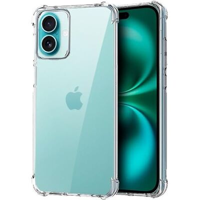 Cool beschermhoes voor iPhone 16 Plus, schokbestendig, transparant Cool beschermhoes voor iPhone 16 Plus, schokbestendig, transparant