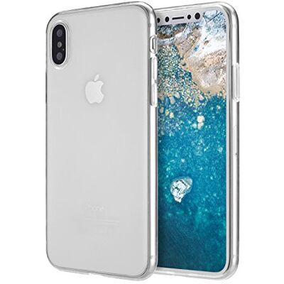 doupi UltraSlim AllClear Case iPhone X (iPhone 10) TPU Siliconen Ultradun en Ultralicht Bumper Cover Beschermhoes, Transparant doupi UltraSlim AllClear Case iPhone X (iPhone 10) TPU Siliconen Ultradun en Ultralicht Bumper Cover Beschermhoes, Transparant