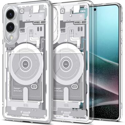 Spigen Ultra Hybrid MagFit beschermhoes compatibel met Samsung Galaxy S25 Edge Zero One wit Spigen Ultra Hybrid MagFit beschermhoes compatibel met Samsung Galaxy S25 Edge Zero One wit