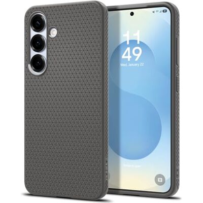 Spigen Liquid Air beschermhoes compatibel met Samsung Galaxy S25, grijs Spigen Liquid Air beschermhoes compatibel met Samsung Galaxy S25, grijs
