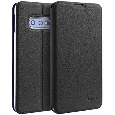 doupi Flip Cover voor Samsung Galaxy S10e, beschermhoes met magneetsluiting, boekstijl, beschermhoes met standaard, zwart doupi Flip Cover voor Samsung Galaxy S10e, beschermhoes met magneetsluiting, boekstijl, beschermhoes met standaard, zwart