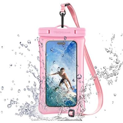 TECHGEAR Waterdicht telefoonhoesje, IPX8 voor zwemmen, waterdichte telefoonhoes met koord, compatibel met iPhone 17, 16e, 16, 15, 14, 13, Samsung Galaxy S25, S24, S23, S22+, S21 Ultra A17 TECHGEAR Waterdicht telefoonhoesje, IPX8 voor zwemmen, waterdichte telefoonhoes met koord, compatibel met iPhone 17, 16e, 16, 15, 14, 13, Samsung Galaxy S25, S24, S23, S22+, S21 Ultra A17
