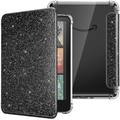 MoKo Case voor Kindle Paperwhite 12e generatie & Colorsoft 2024, zwart en Ultra Clear Soft Flexibele Transparante TPU Backcover Light Shell met Auto Wake/Sleep MoKo Case voor Kindle Paperwhite 12e generatie & Colorsoft 2024, zwart en Ultra Clear Soft Flexibele Transparante TPU Backcover Light Shell met Auto Wake/Sleep