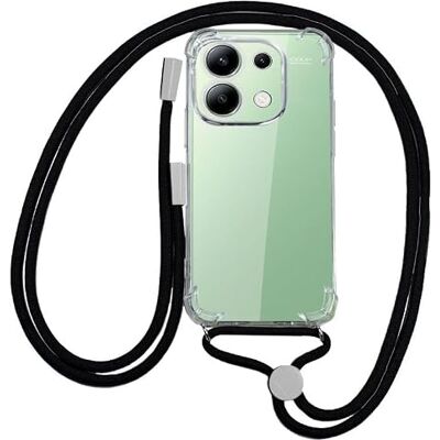 Cool Hoesje voor Xiaomi Redmi Note 13 met zwart koord Cool Hoesje voor Xiaomi Redmi Note 13 met zwart koord