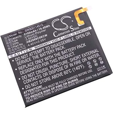 vhbw Reserveaccu voor Huawei HB2899C0ECW 5100mAh 3,82V Li-Polymeer vhbw Reserveaccu voor Huawei HB2899C0ECW 5100mAh 3,82V Li-Polymeer