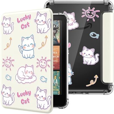 MoKo Case for Kindle Paperwhite 12e generatie & Colorsoft 2024, Lazy Kitten Ultra Clear Soft Flexibele Transparante TPU Backcover Light Shell met Auto Wake/Sleep MoKo Case for Kindle Paperwhite 12e generatie & Colorsoft 2024, Lazy Kitten Ultra Clear Soft Flexibele Transparante TPU Backcover Light Shell met Auto Wake/Sleep
