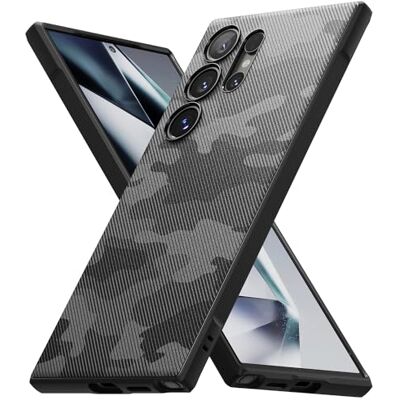 Ringke Hoesje voor Samsung Galaxy S24 Ultra Case Onyx Camo Zwart Schokabsorberende bescherming, ultradun, flexibele achterkant, zachte bumper, antislip, krasbestendig, anti-vergeling Ringke Hoesje voor Samsung Galaxy S24 Ultra Case Onyx Camo Zwart Schokabsorberende bescherming, ultradun, flexibele achterkant, zachte bumper, antislip, krasbestendig, anti-vergeling