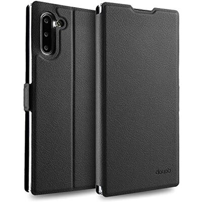 doupi Flip Cover voor Samsung Galaxy Note 10, beschermhoes met magneetsluiting, boekstijl, beschermhoes met standaard, zwart doupi Flip Cover voor Samsung Galaxy Note 10, beschermhoes met magneetsluiting, boekstijl, beschermhoes met standaard, zwart