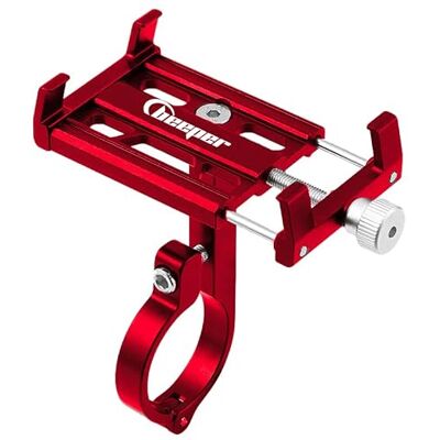 BEEPER Universele telefoonhouder, zeer robuust, metaal (rood) BEEPER Universele telefoonhouder, zeer robuust, metaal (rood)