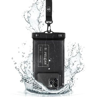 Pelican Marineblauw IP68 waterdicht hoesje (standaardgrootte) drijvend IP68 waterdichte touchscreen-hoes met afneembaar draagkoord geschikt voor alle telefoons essentiële reisaccessoires Pelican Marineblauw IP68 waterdicht hoesje (standaardgrootte) drijvend IP68 waterdichte touchscreen-hoes met afneembaar draagkoord geschikt voor alle telefoons essentiële reisaccessoires