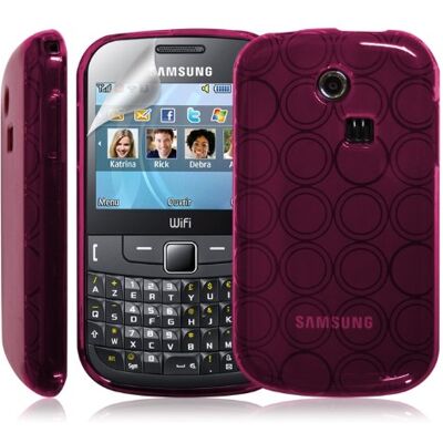 KARYLAX Seluxion Gel beschermhoes voor Samsung Chat 335 S3350, Fuchsia KARYLAX Seluxion Gel beschermhoes voor Samsung Chat 335 S3350, Fuchsia