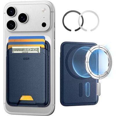 ESR MagSafe-portemonnee, 5 kaarthouders voor telefoonhoesje MagSafe sticker inbegrepen, dunne magnetische portemonnee voor iPhone 17 Pro Max, 17e, 16, 15, 14, 13, 12, Samsung Galaxy ESR MagSafe-portemonnee, 5 kaarthouders voor telefoonhoesje MagSafe sticker inbegrepen, dunne magnetische portemonnee voor iPhone 17 Pro Max, 17e, 16, 15, 14, 13, 12, Samsung Galaxy