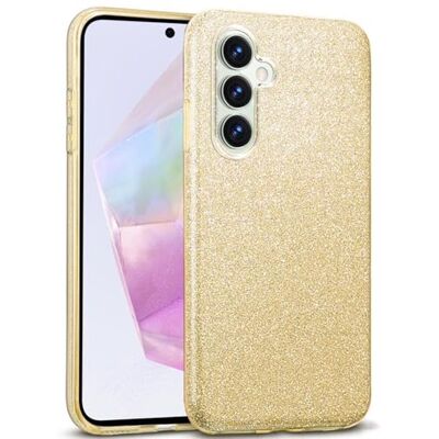 Verco Telefoonhoesje voor Samsung Galaxy A55 5G, TPU-siliconen in goud Verco Telefoonhoesje voor Samsung Galaxy A55 5G, TPU-siliconen in goud