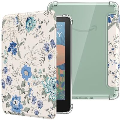 MoKo Case voor Kindle Paperwhite 12e generatie & Colorsoft 2024, wit blauw Ultra Clear Soft Flexibele Transparante TPU Backcover Light Shell met Auto Wake/Sleep MoKo Case voor Kindle Paperwhite 12e generatie & Colorsoft 2024, wit blauw Ultra Clear Soft Flexibele Transparante TPU Backcover Light Shell met Auto Wake/Sleep