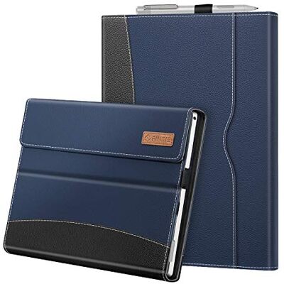 FINTIE Beschermhoes voor Microsoft Surface Pro 7+/Surface Pro 7/Pro 6/Pro 5/Pro 4/Pro 3 – multi-hoek beschermhoes, verstelbaar, magneetsluiting, hoes met documentenvak, blauw/zwart FINTIE Beschermhoes voor Microsoft Surface Pro 7+/Surface Pro 7/Pro 6/Pro 5/Pro 4/Pro 3 – multi-hoek beschermhoes, verstelbaar, magneetsluiting, hoes met documentenvak, blauw/zwart