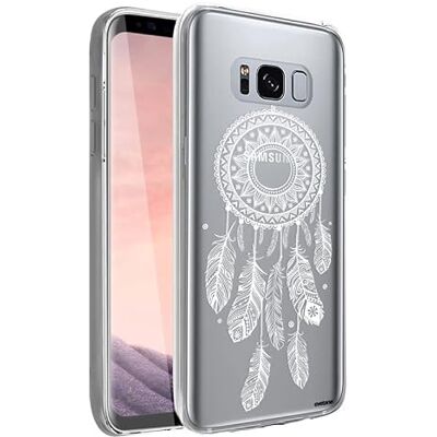Evetane Siliconen hoesje compatibel met Samsung Galaxy S8 Integrale bescherming 360, dun en transparant Voor en achter Hoge sterkte Witte dromenvanger Evetane Siliconen hoesje compatibel met Samsung Galaxy S8 Integrale bescherming 360, dun en transparant Voor en achter Hoge sterkte Witte dromenvanger