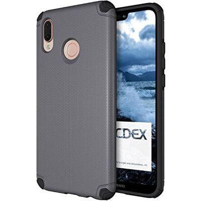 doupi Ultra Armor beschermhoes voor Huawei P20 Lite, design bumper cover, beschermhoes, grijs doupi Ultra Armor beschermhoes voor Huawei P20 Lite, design bumper cover, beschermhoes, grijs