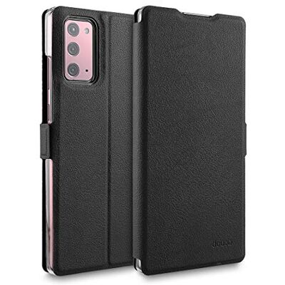 doupi Flip Cover voor Samsung Galaxy Note 20, beschermhoes met magnetische sluiting, boekstijl, beschermhoes met standfunctie, zwart doupi Flip Cover voor Samsung Galaxy Note 20, beschermhoes met magnetische sluiting, boekstijl, beschermhoes met standfunctie, zwart