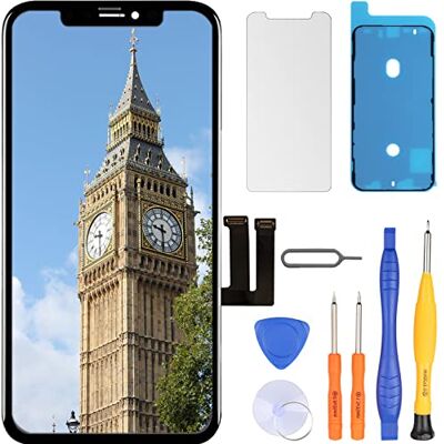 LL TRADER Scherm voor iPhone 11 lcd-schermvervanging 6,1 inch touchscreen digitizer reparatiegereedschap voor iPhone 11 framemontage met model A2111, A2221, A2223 LL TRADER Scherm voor iPhone 11 lcd-schermvervanging 6,1 inch touchscreen digitizer reparatiegereedschap voor iPhone 11 framemontage met model A2111, A2221, A2223