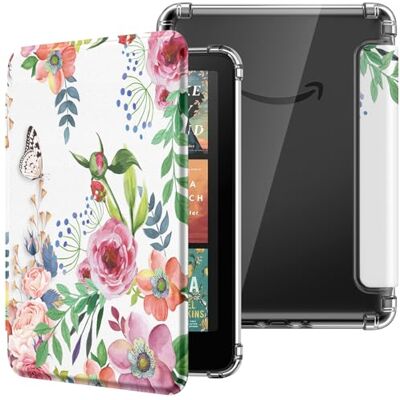 MoKo Case for Kindle Paperwhite 12e Gen & Colorsoft 2024, Fragrante Flowers Ultra Clear Soft Flexibele Transparante TPU Backcover Light Shell met Auto Wake/Sleep MoKo Case for Kindle Paperwhite 12e Gen & Colorsoft 2024, Fragrante Flowers Ultra Clear Soft Flexibele Transparante TPU Backcover Light Shell met Auto Wake/Sleep