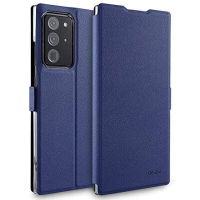 doupi Flip Cover voor Samsung Galaxy Note 20 Ultra, magnetische sluiting, boekstijl, beschermhoes met standfunctie, donkerblauw doupi Flip Cover voor Samsung Galaxy Note 20 Ultra, magnetische sluiting, boekstijl, beschermhoes met standfunctie, donkerblauw