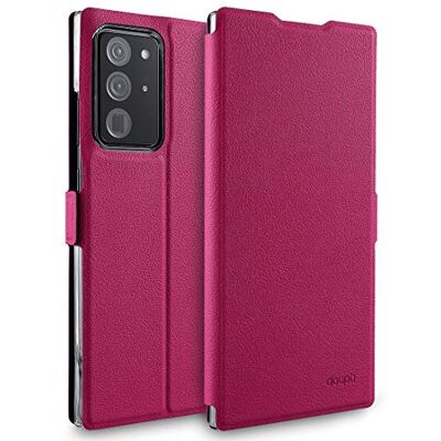 doupi Flip Cover voor Samsung Galaxy Note 20 Ultra, beschermhoes met magneetsluiting, boekstijl, met standaard, rood/roze doupi Flip Cover voor Samsung Galaxy Note 20 Ultra, beschermhoes met magneetsluiting, boekstijl, met standaard, rood/roze
