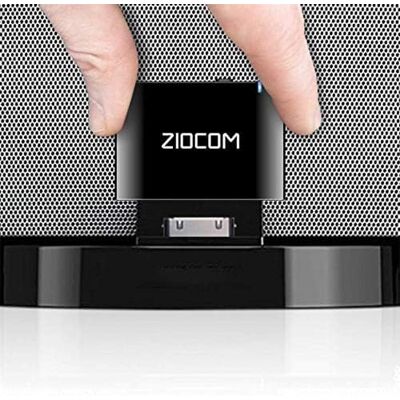 ZIOCOM 30-pins Bluetooth-adapter ontvanger voor Bose iPod iPhone SoundDock en andere 30-pins dock luidsprekers met 3,5 mm Aux-kabel (niet voor auto en motorfietsen), zwart ZIOCOM 30-pins Bluetooth-adapter ontvanger voor Bose iPod iPhone SoundDock en andere 30-pins dock luidsprekers met 3,5 mm Aux-kabel (niet voor auto en motorfietsen), zwart