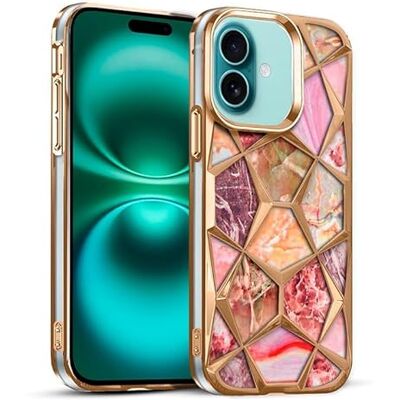 Cool hoesje voor iPhone 16 Plus, marmer Cool hoesje voor iPhone 16 Plus, marmer