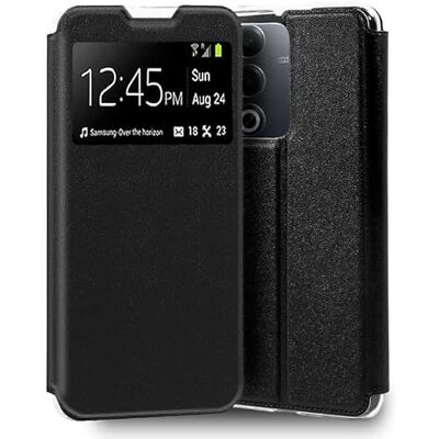 Cool flip cover voor OPPO A80 5G effen zwart Cool flip cover voor OPPO A80 5G effen zwart