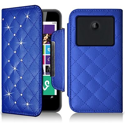 KARYLAX Seluxion universele beschermhoes, XL, diamantstijl, blauw, voor HomTom S8 4G KARYLAX Seluxion universele beschermhoes, XL, diamantstijl, blauw, voor HomTom S8 4G