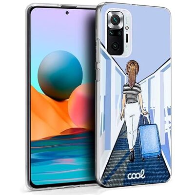 Cool beschermhoes voor Xiaomi Redmi Note 10 Pro, design "Travel Cool beschermhoes voor Xiaomi Redmi Note 10 Pro, design "Travel