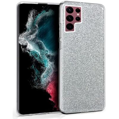 Cool Beschermhoes voor Samsung S908 Galaxy S22 Ultra glitter, zilverkleurig Cool Beschermhoes voor Samsung S908 Galaxy S22 Ultra glitter, zilverkleurig