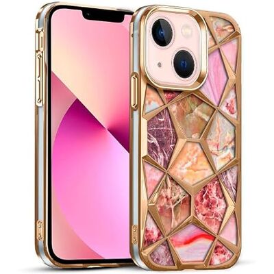 Cool beschermhoes voor iPhone 13, marmer Cool beschermhoes voor iPhone 13, marmer