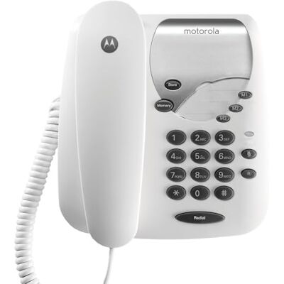 Motorola CT1 bedrade telefoon, bekabelde oproepen, soepele verbindingen, mute-functie Motorola CT1 bedrade telefoon, bekabelde oproepen, soepele verbindingen, mute-functie