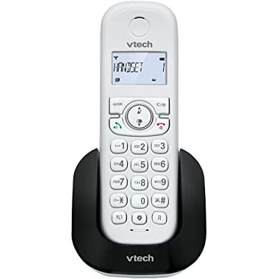 VTech CS1500 Draadloze DECT-telefoon met handsfree, vaste telefoon voor senioren, dubbele lading, oproepvergrendeling, oproep-ID, display met achtergrondverlichting en toetsenbord, VTech CS1500 Draadloze DECT-telefoon met handsfree, vaste telefoon voor senioren, dubbele lading, oproepvergrendeling, oproep-ID, display met achtergrondverlichting en toetsenbord,