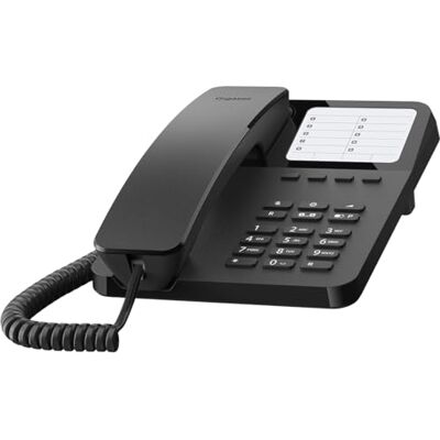 Siemens Desk 400 Bureautelefoon, compatibel met hoorapparaten, zwart Siemens Desk 400 Bureautelefoon, compatibel met hoorapparaten, zwart