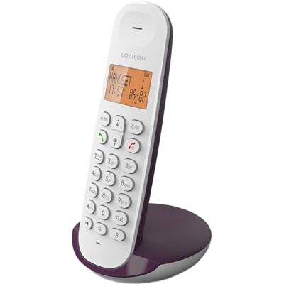 LOGICOM ILOA 150 Draadloze vaste telefoon zonder antwoordapparaat Solo Analoge & DECT-telefoons Aubergine LOGICOM ILOA 150 Draadloze vaste telefoon zonder antwoordapparaat Solo Analoge & DECT-telefoons Aubergine