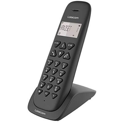 LOGICOM Draadloze vaste telefoon Vast WLAN zonder voicemail Solo Analoge en DECT-telefoons Vega 150 Draadloze vaste lijn zwart LOGICOM Draadloze vaste telefoon Vast WLAN zonder voicemail Solo Analoge en DECT-telefoons Vega 150 Draadloze vaste lijn zwart